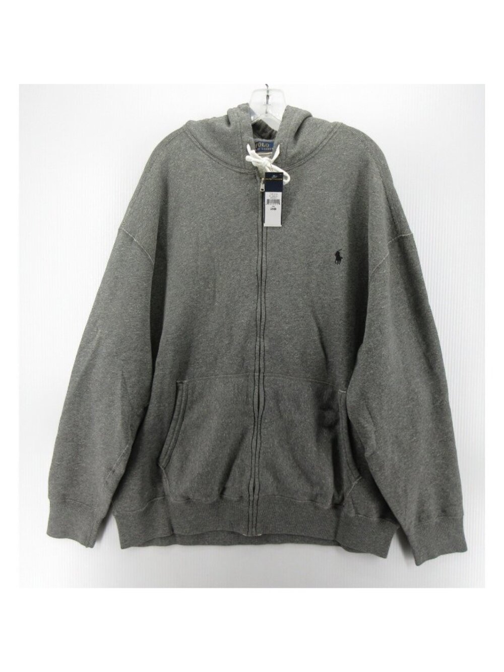 Polo Ralph Lauren Sweatshirt 2XB Big Hoodie Full Zip Classic Pony Logo